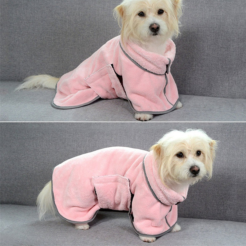 Quick-Drying Pet Absorbent Towel Bathrobe