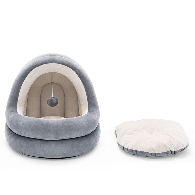 Cozy & Comfortable Cat House Bed