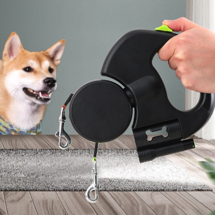 2-in-1 Retractable Dog Leash