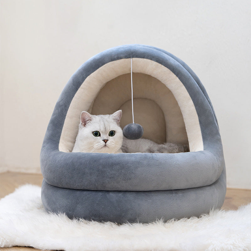 Cozy & Comfortable Cat House Bed