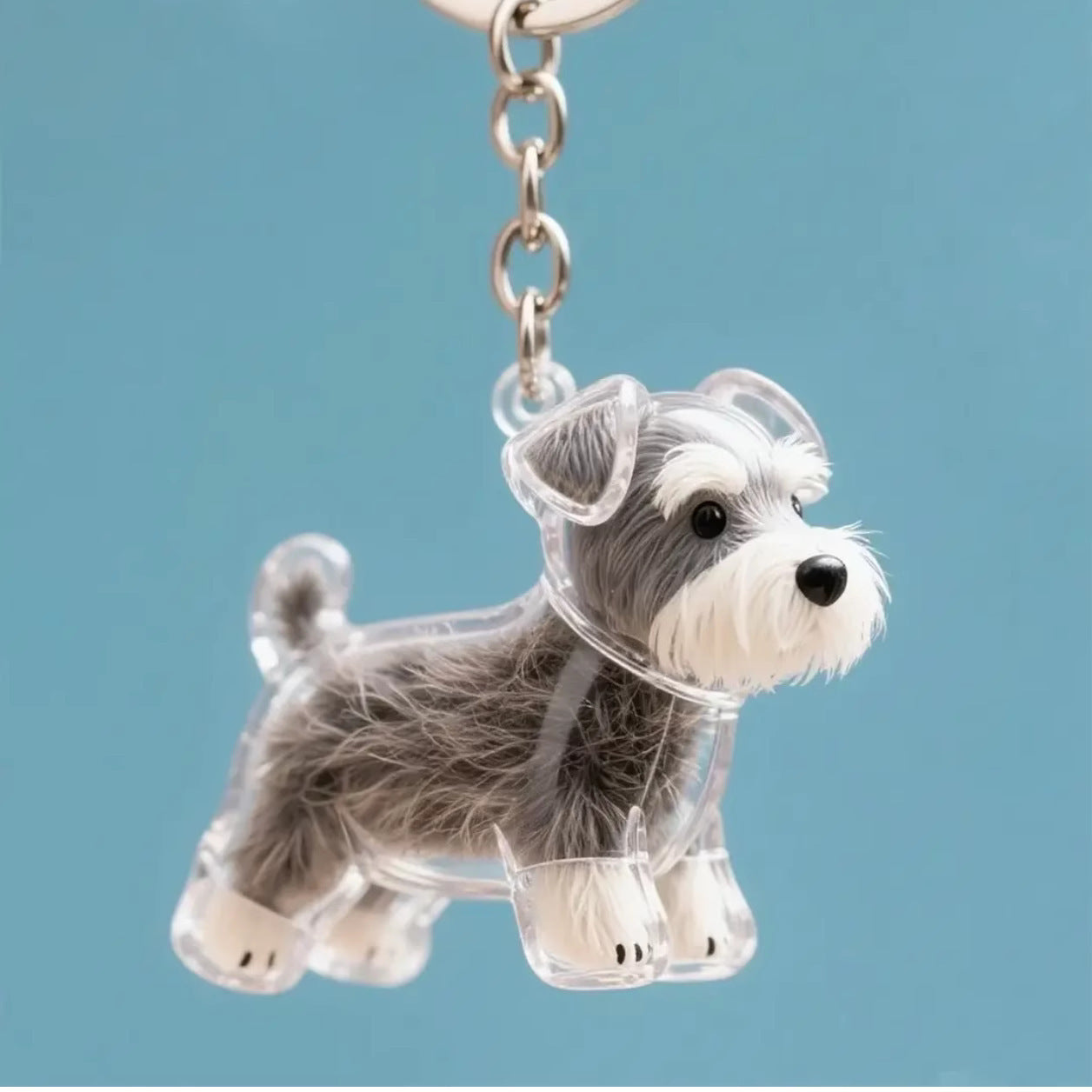 Dog Fur Pendant Keychain