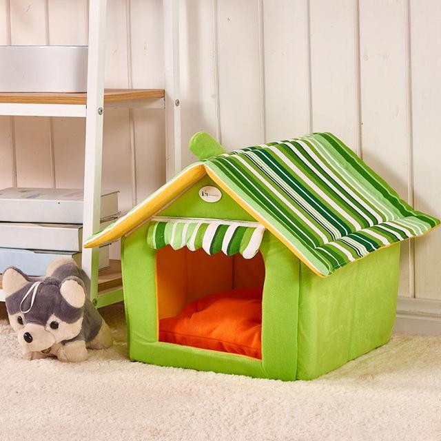 Striped Removable Cover Pet House