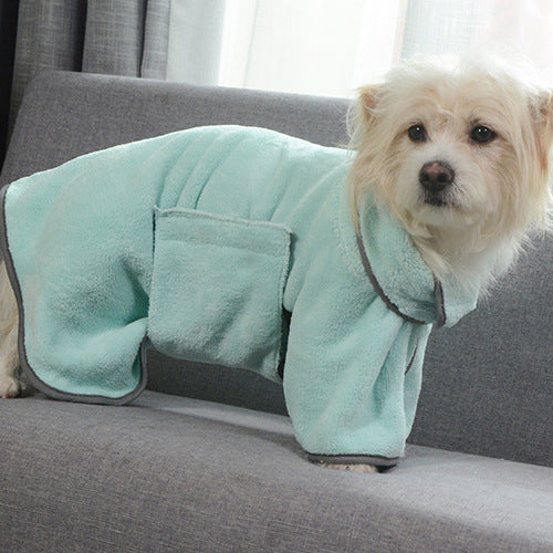 Quick-Drying Pet Absorbent Towel Bathrobe