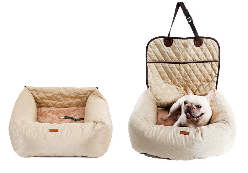 2-in-1 Pet Dog Car Seat & Bed