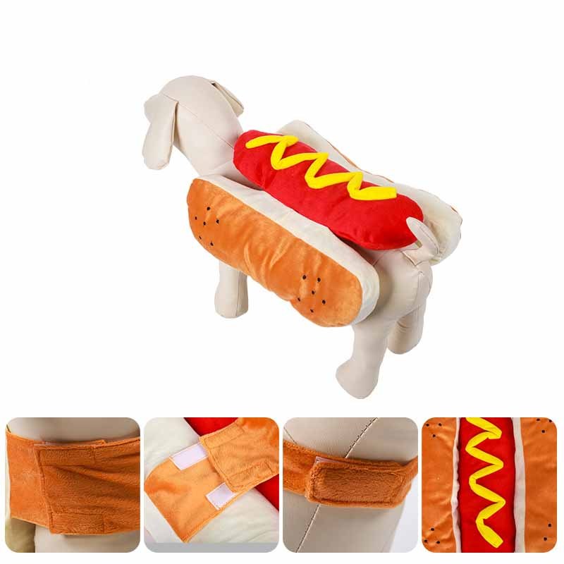 Funny Halloween Hot Dog Pet Costume