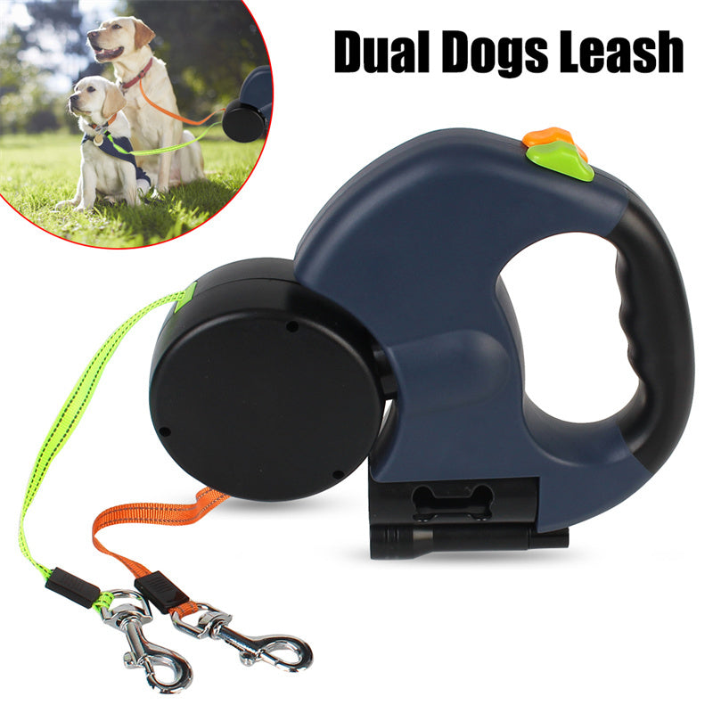 2-in-1 Retractable Dog Leash