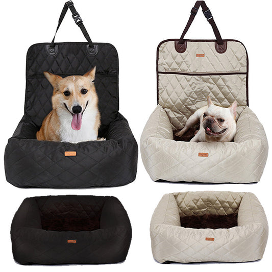 2-in-1 Pet Dog Car Seat & Bed