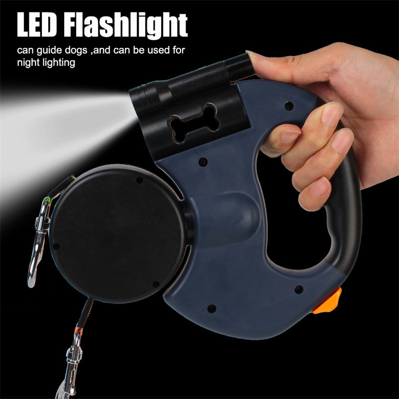 2-in-1 Retractable Dog Leash