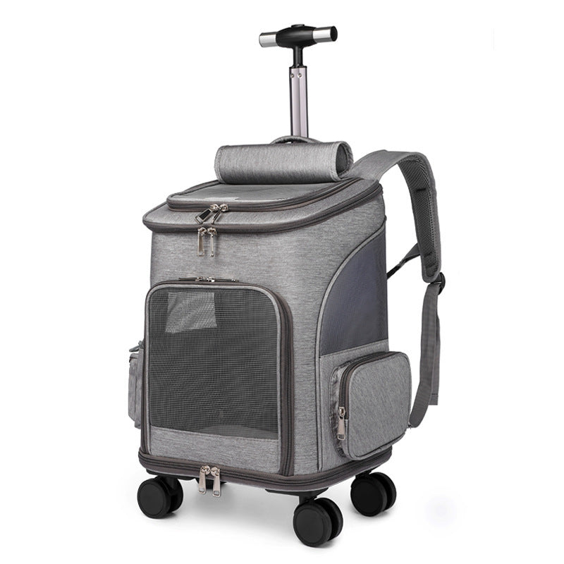 Portable Foldable Wheeled Pet Backpack
