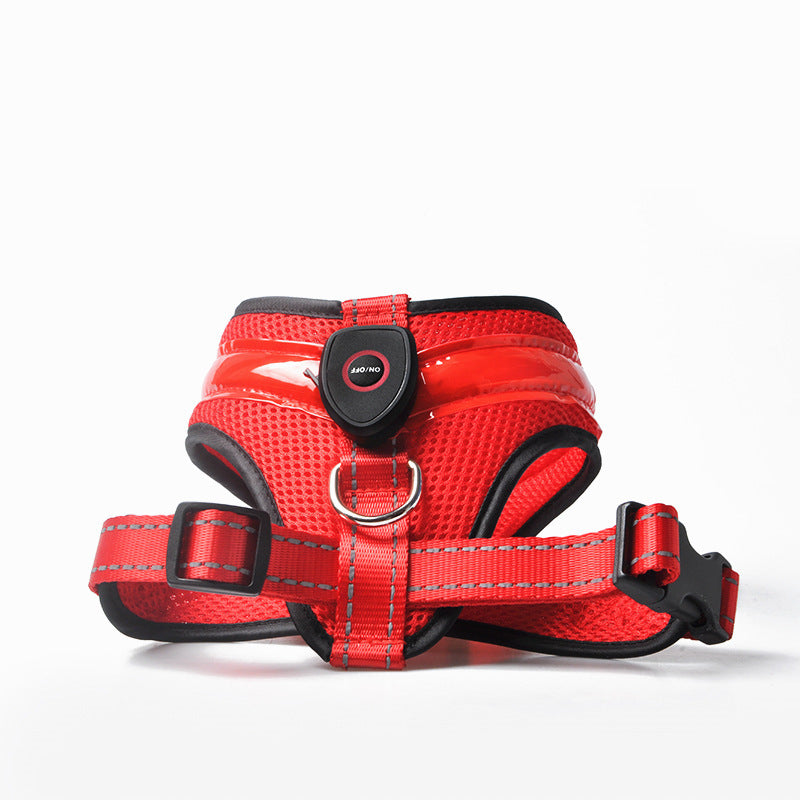 USB Rechargeable LED Luminous Pet Harness