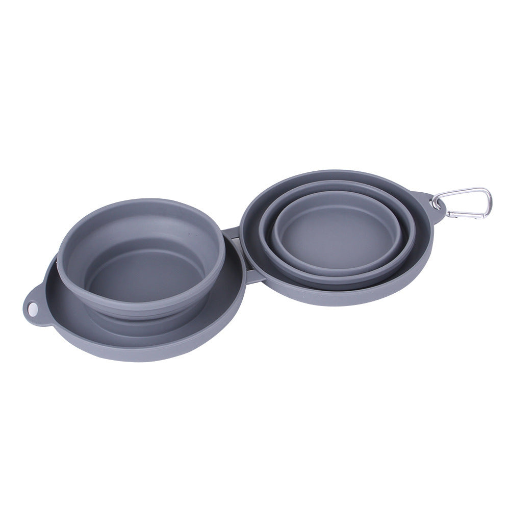 Double Collapsible Pet Bowls
