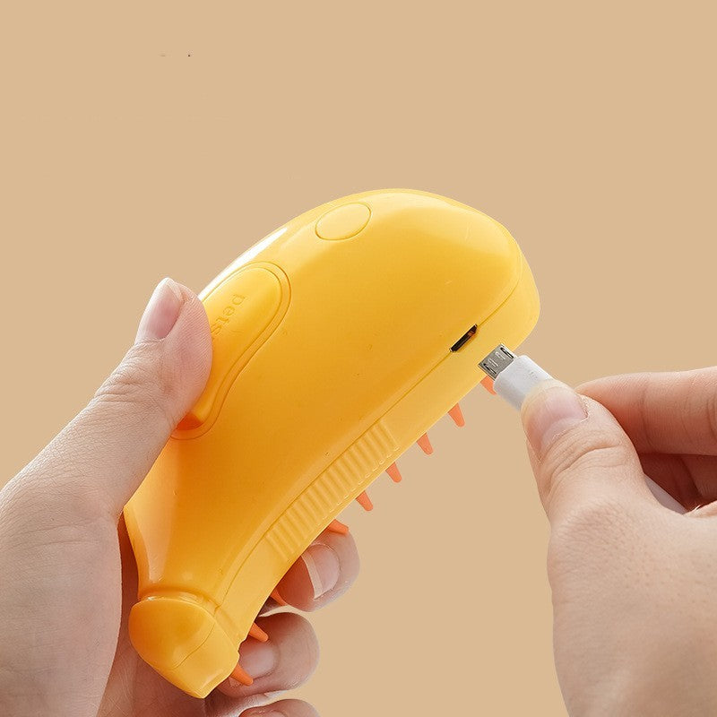 Rechargeable Cat &amp; Dog Steam Grooming Brush