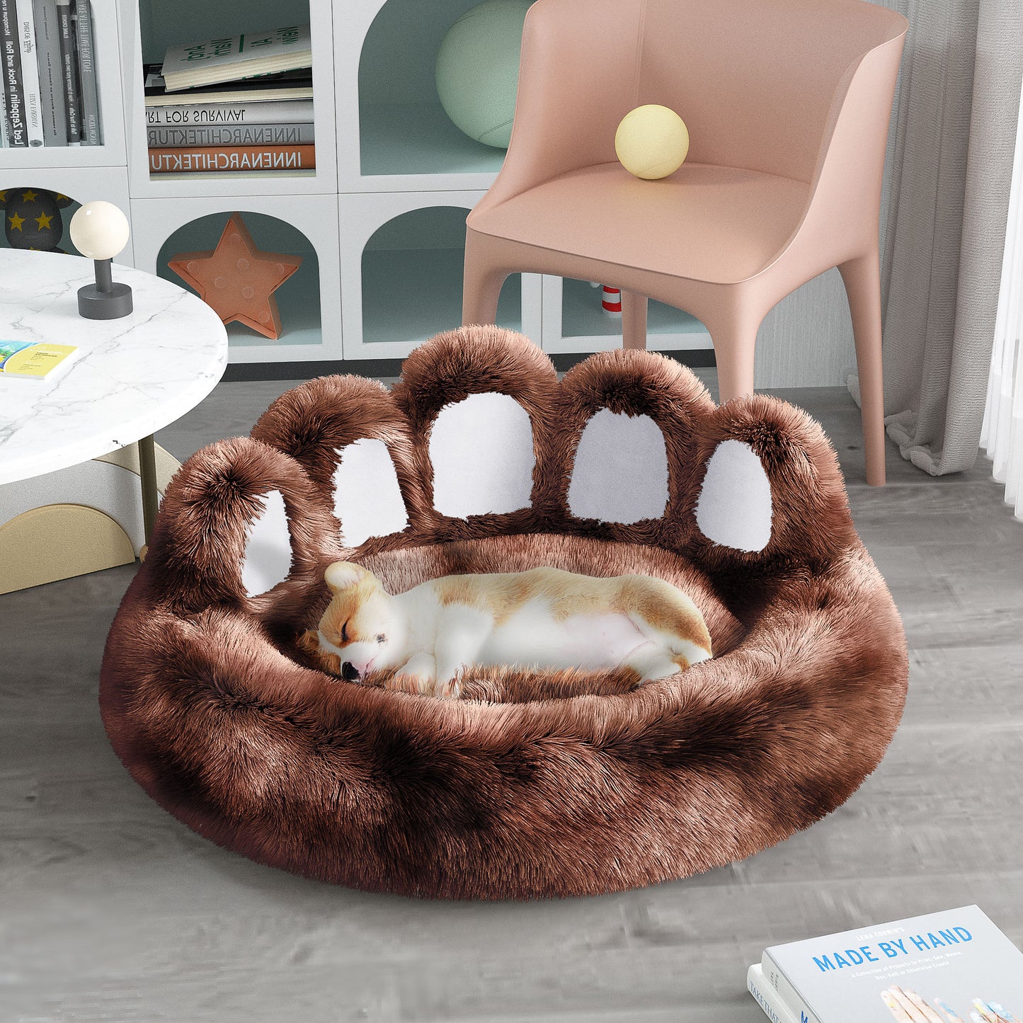 Cute Pet Bear Paw Shape Bed