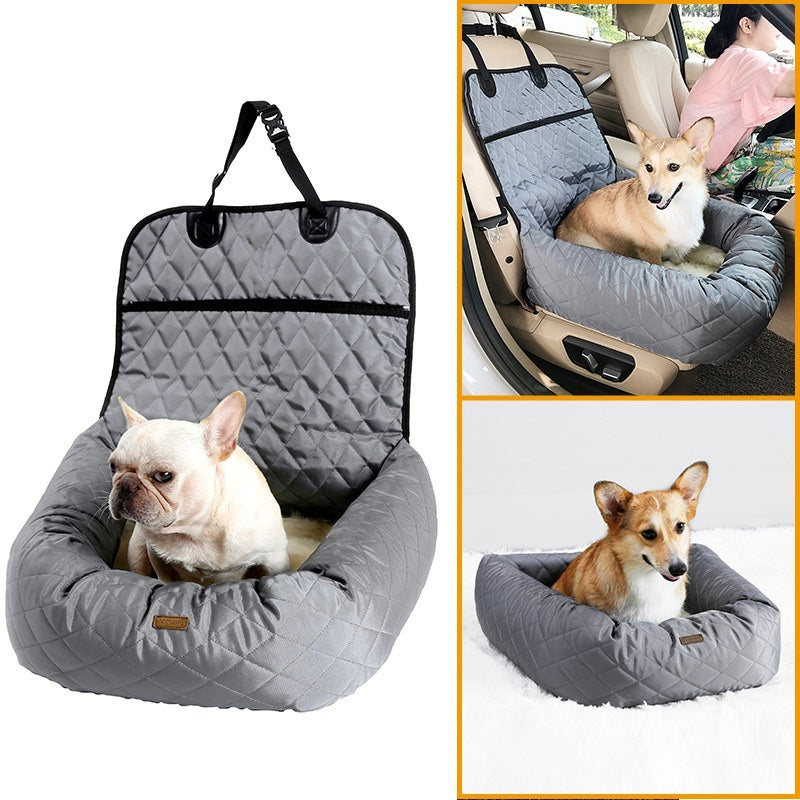 2-in-1 Pet Dog Car Seat & Bed