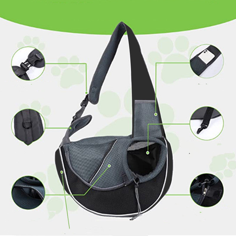 A Comfortable Shoulder Bag to Walk Your Pet Outside