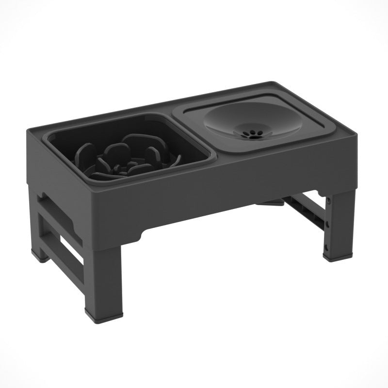 Adjustable Pet Double Bowls with Stainless Steel Stand