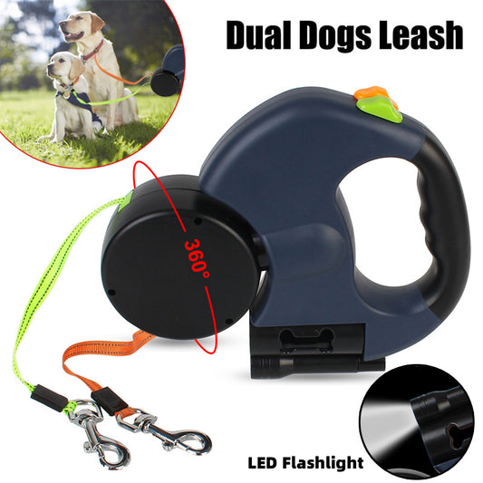 2-in-1 Retractable Dog Leash