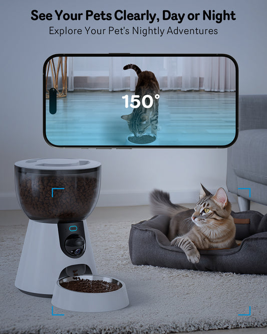 Smart Automatic Cat Feeder With Camera