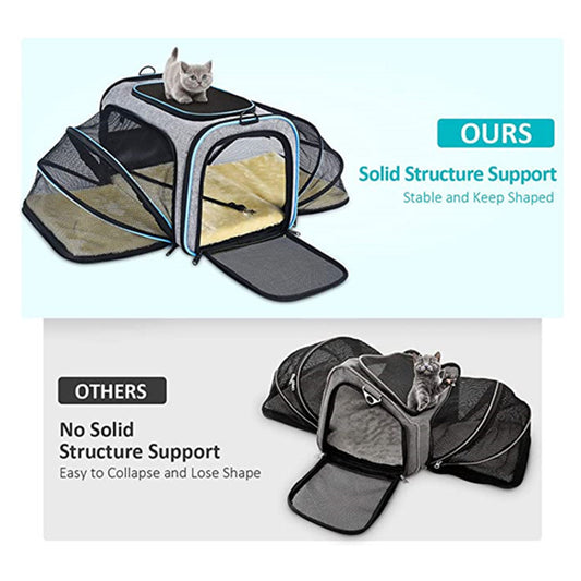 Foldable Soft Travel Bag for Cats & Dogs