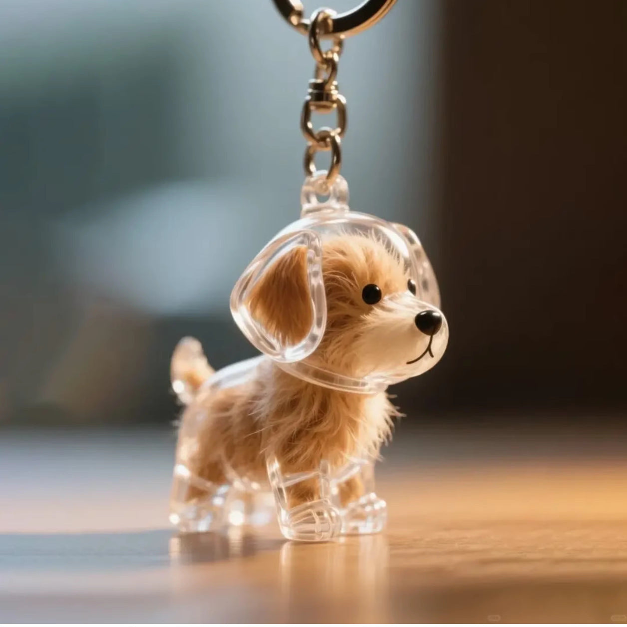 Dog Fur Pendant Keychain